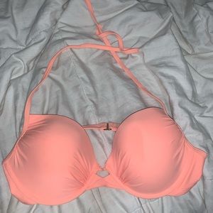 coral bikini top